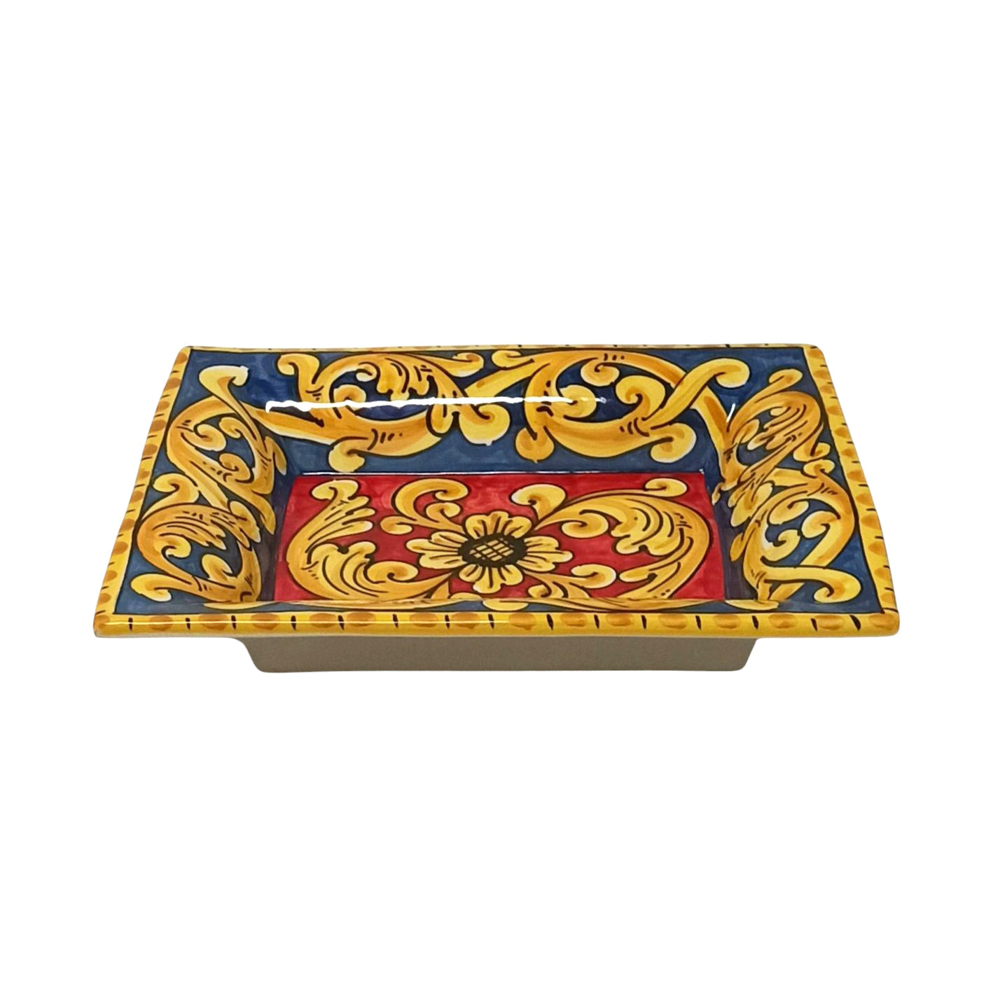 porta cioccolatini in ceramica di Caltagirone