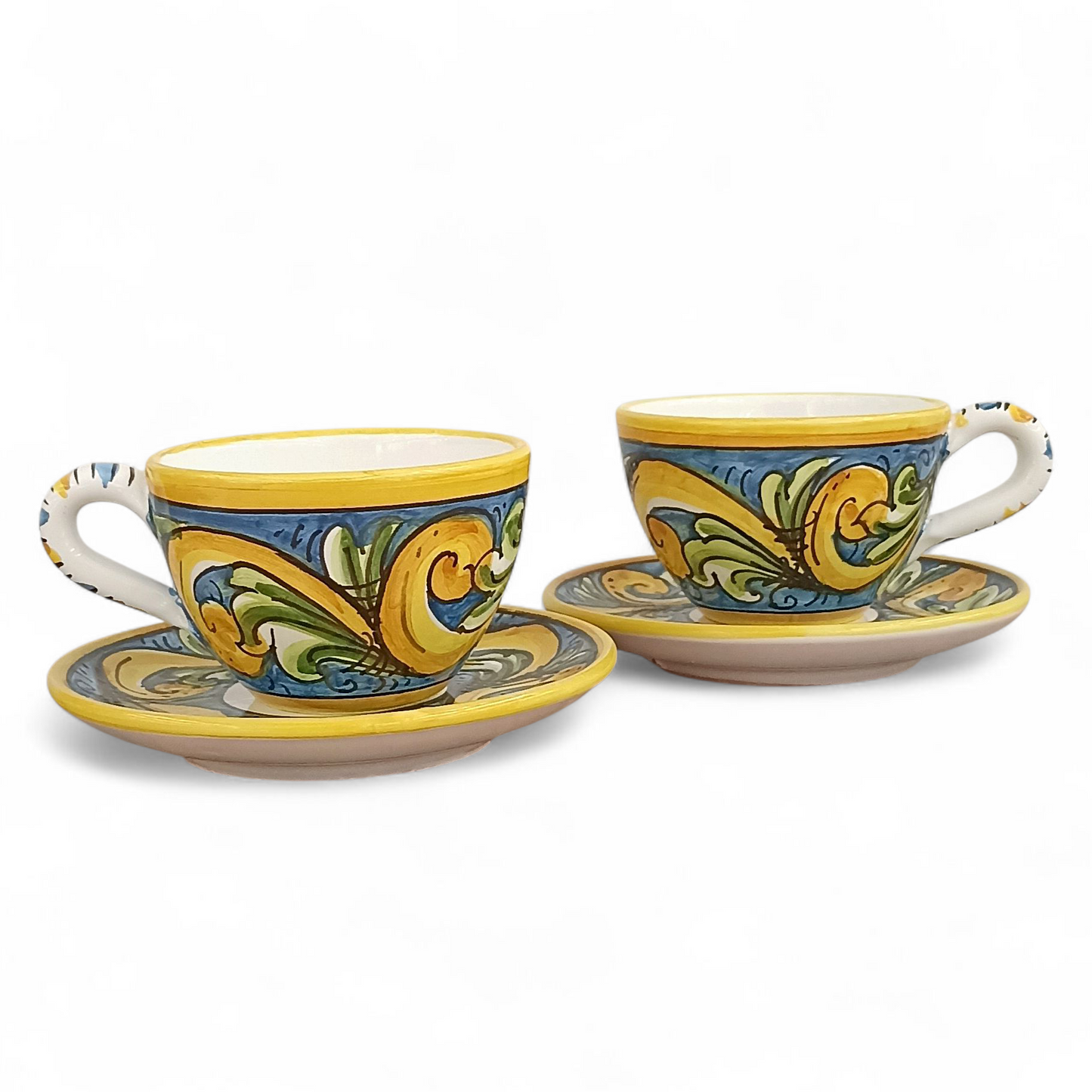 tazze in ceramica decorata