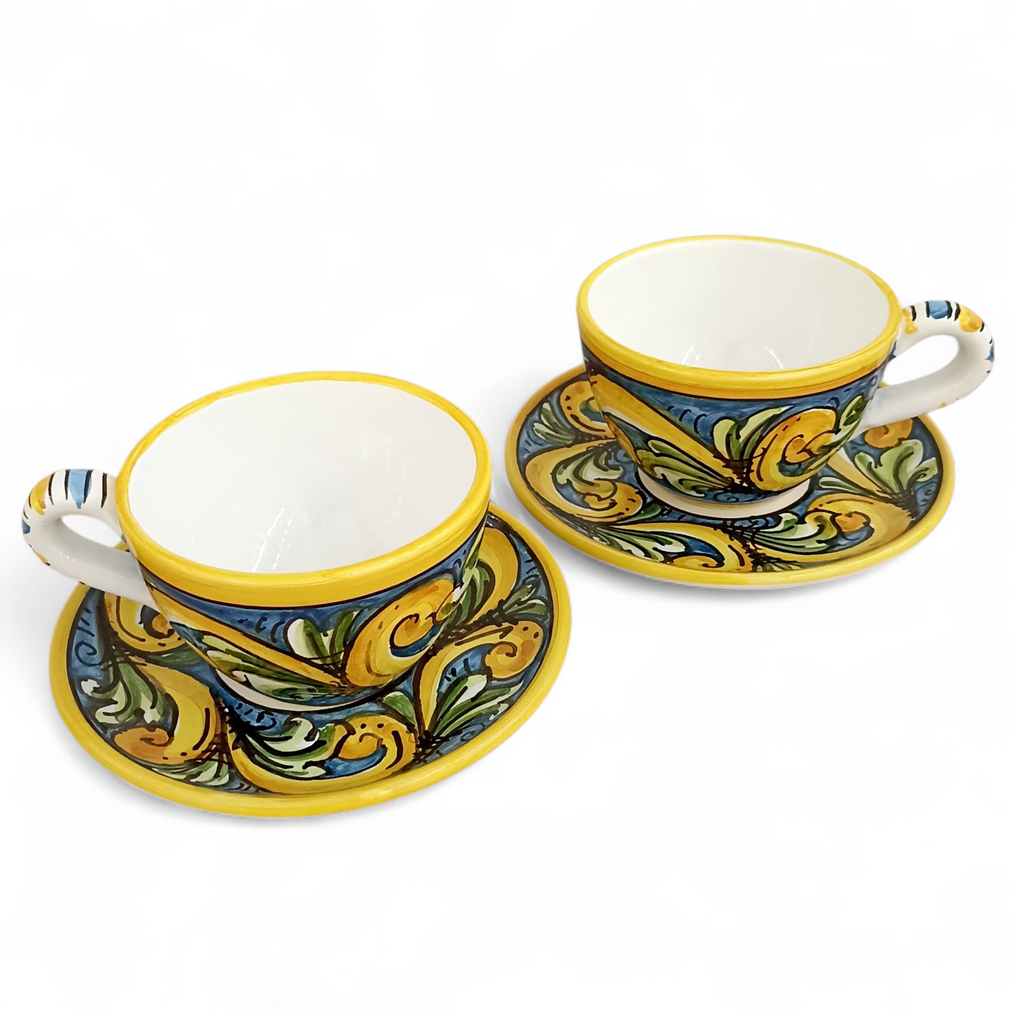 tazze in maiolica siciliana