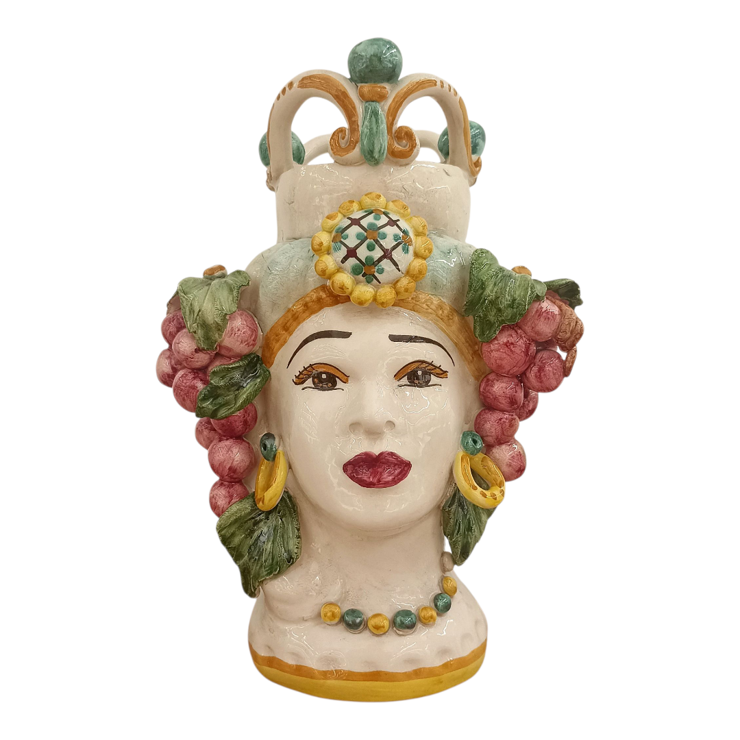 testa di moro in maiolica