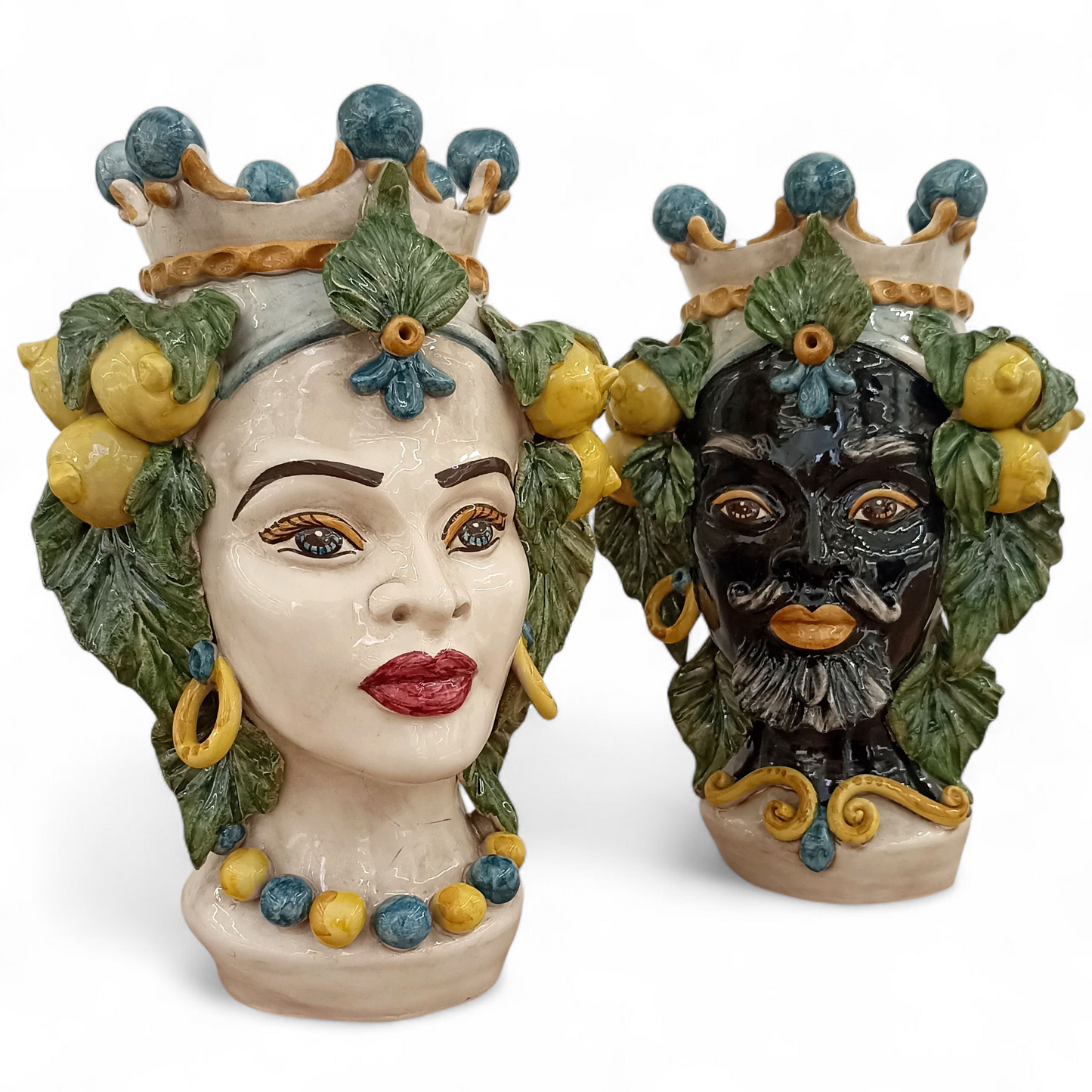 testa siciliana con limoni di caltagirone