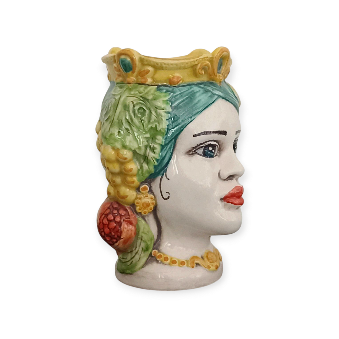 testa di moro donna in maiolica