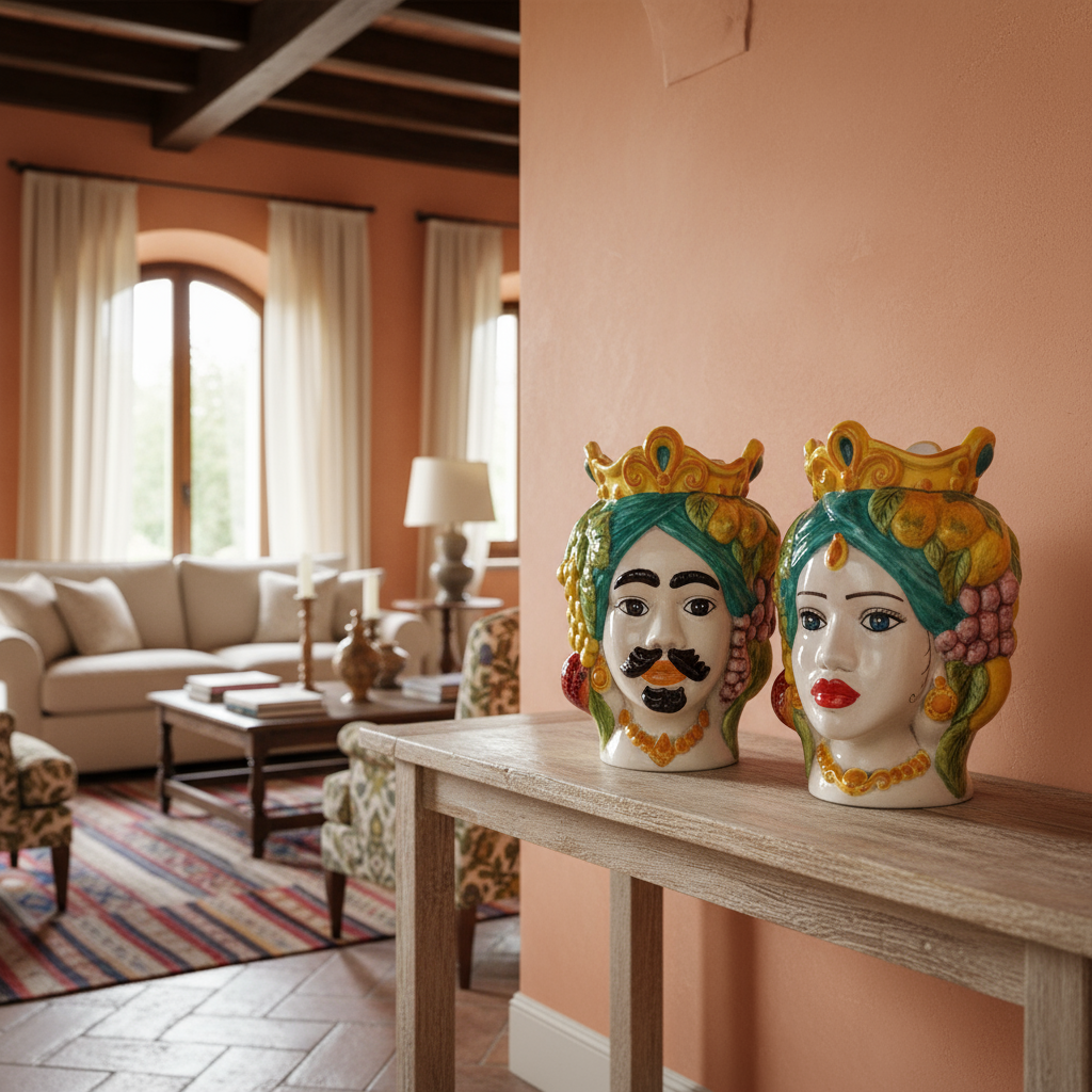 vasi teste di moro maiolica siciliana