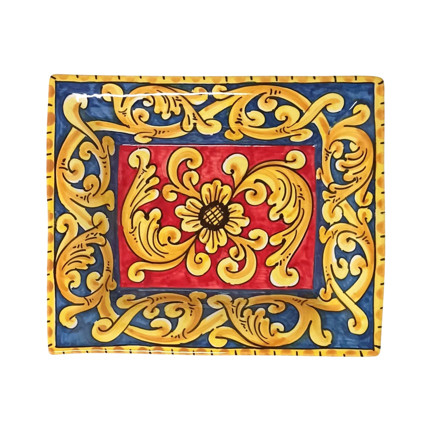 porta cioccolatini in maiolica di caltagirone