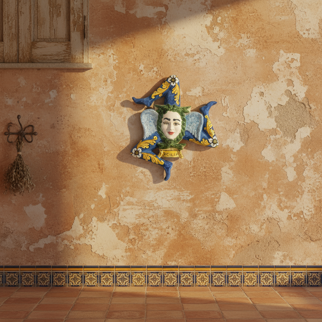 triinacria in maiolica vendita online