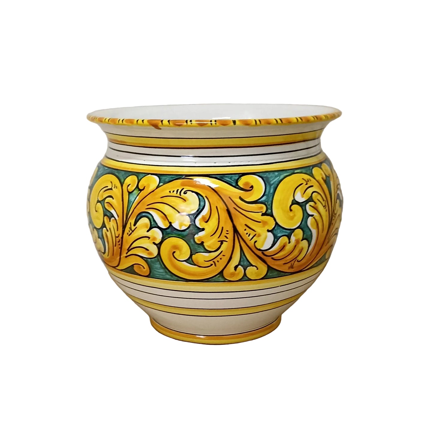 vaso in maiolica siciliana di caltagirone