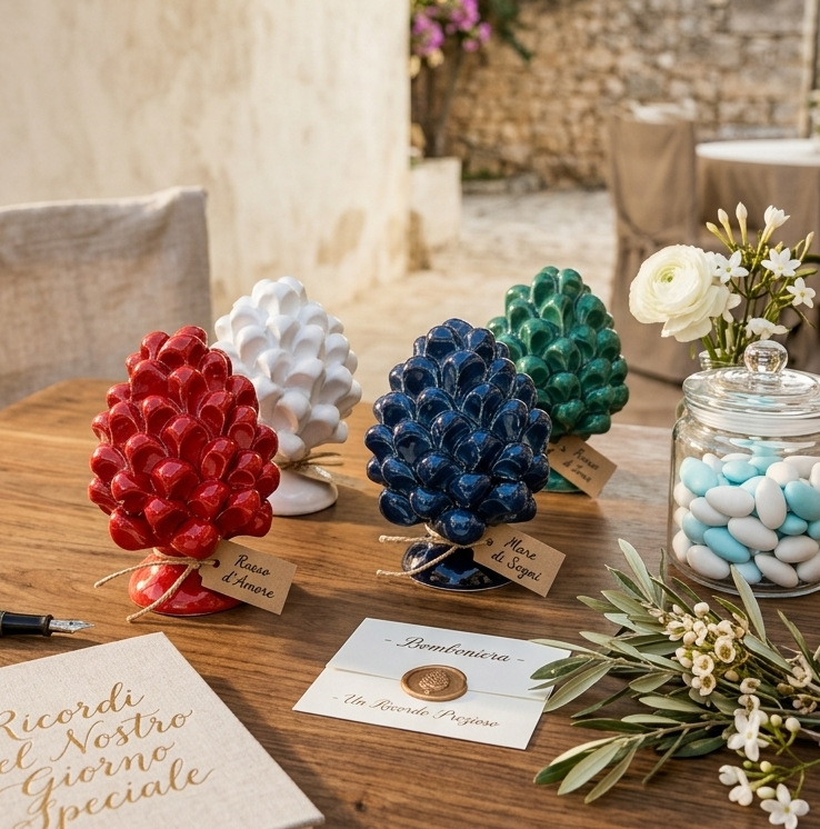 bomboniere siciliane di Caltagirone - Bomboniera di Caltagirone shop online