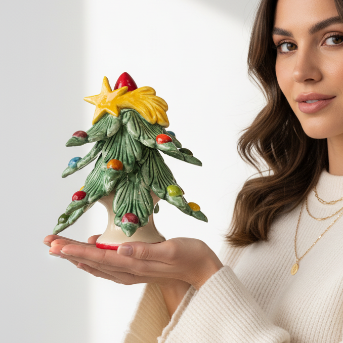 Alberello Natalizio in ceramica di Caltagirone 