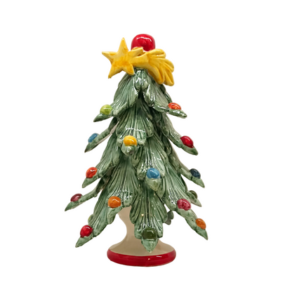 Alberello di Natale tradizionale in ceramica Siciliana 