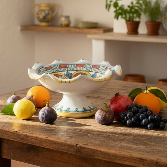 Porta frutta da tavolo Caltagirone 