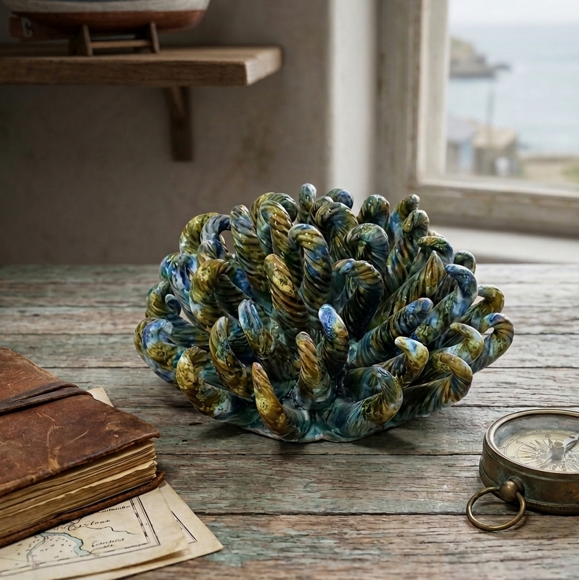 Anemone di mare in maiolica