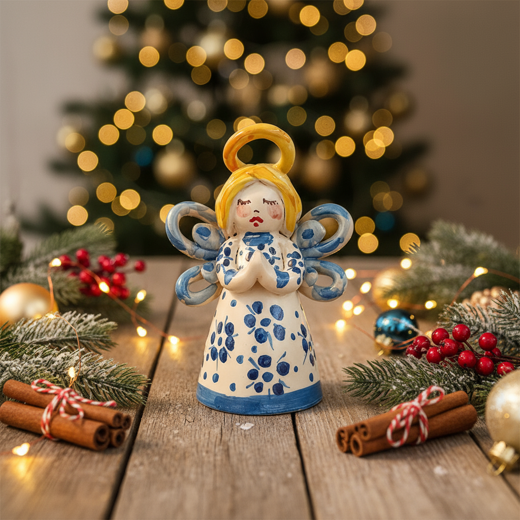 Angeli Thun in ceramica decorata 