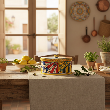 Biscottiera in stile siciliano