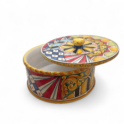 Biscottiera in maiolica per dolci 