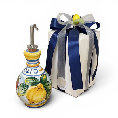 Bottiglia olio in ceramica Siciliana 