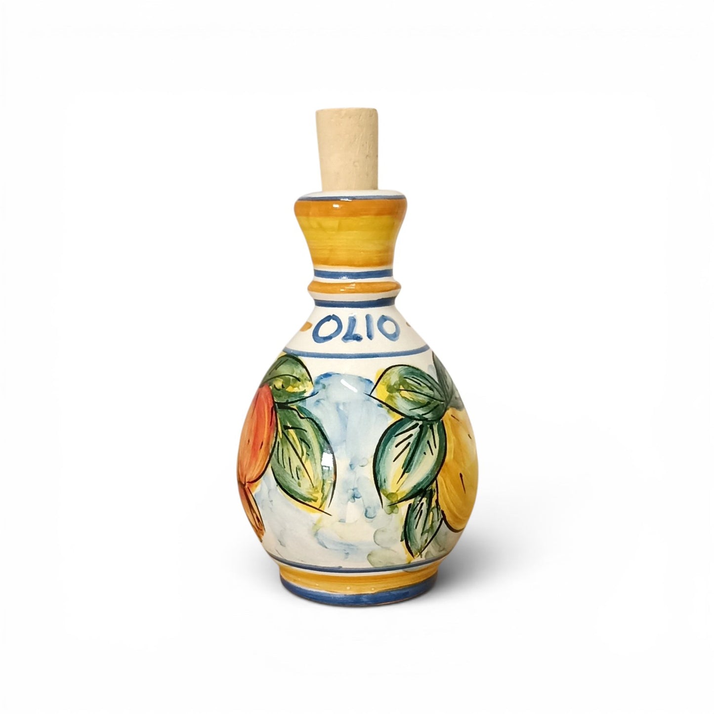 Bottiglia piccola in ceramica di Caltagirone 