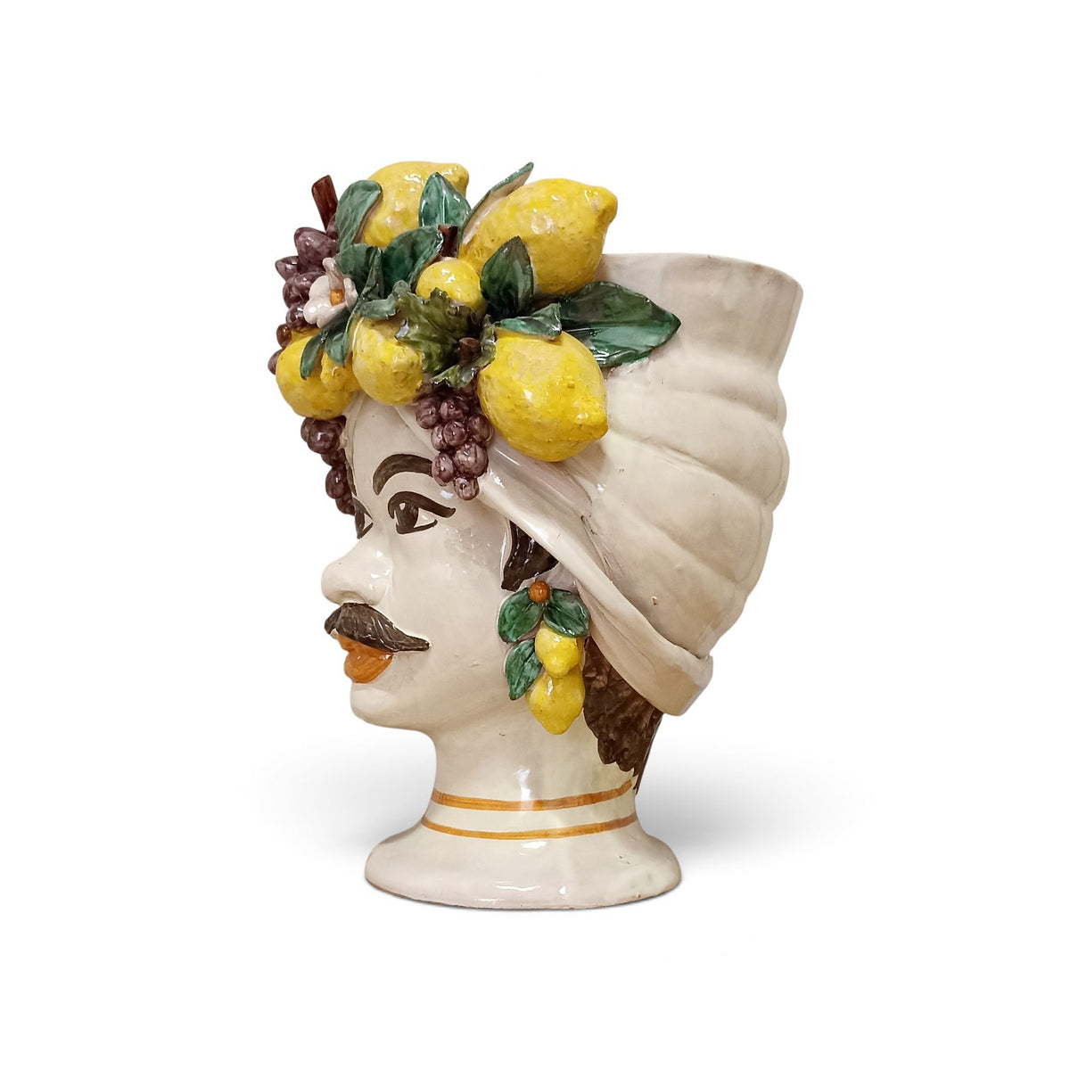 CERAMIC HEAD VASE MADE IN SICILY