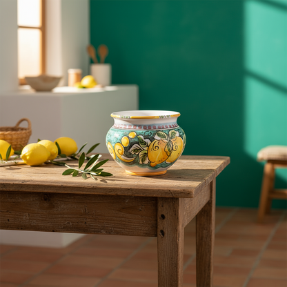 Cache-pot maiolica Siciliana 