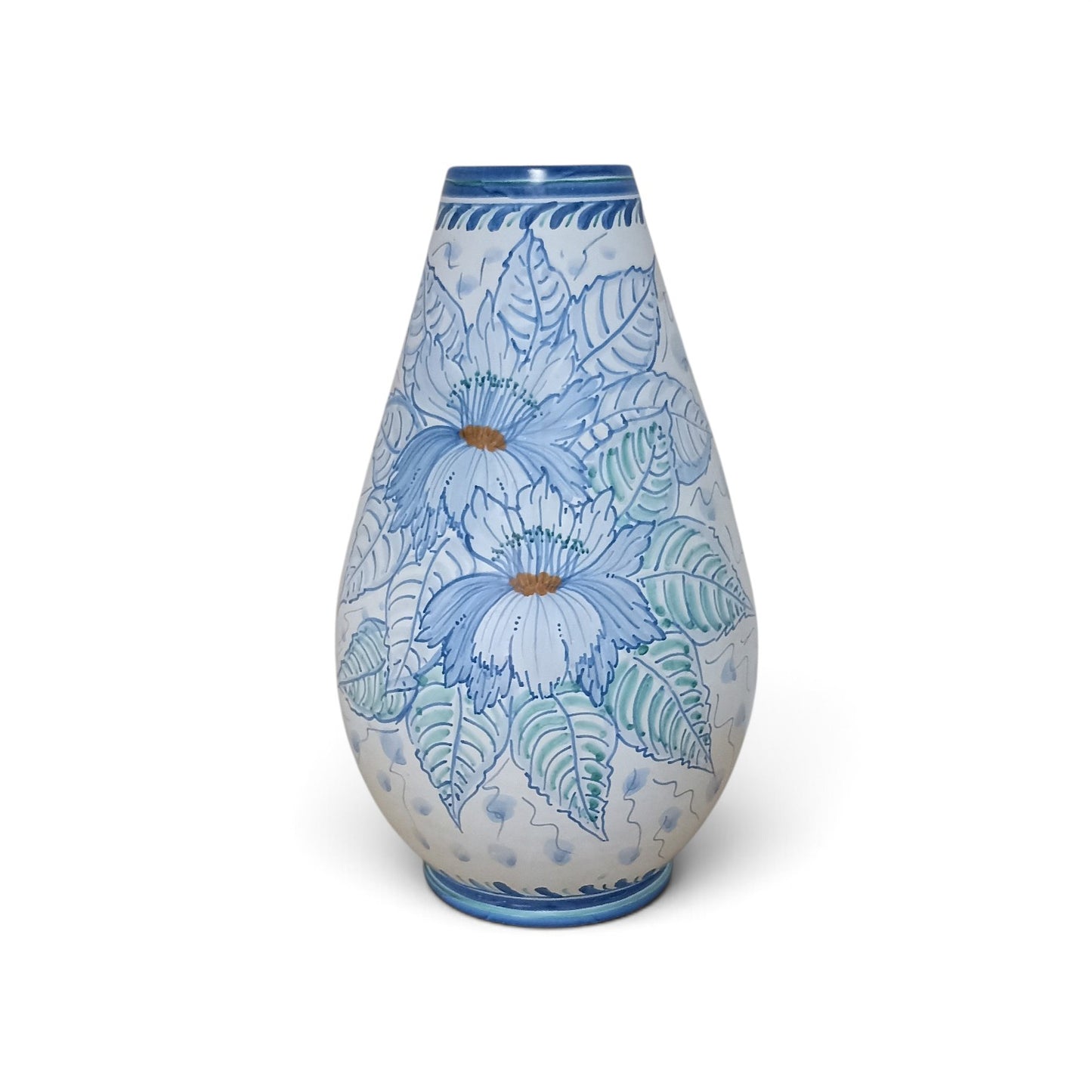 Caltagirone ceramic flower vase