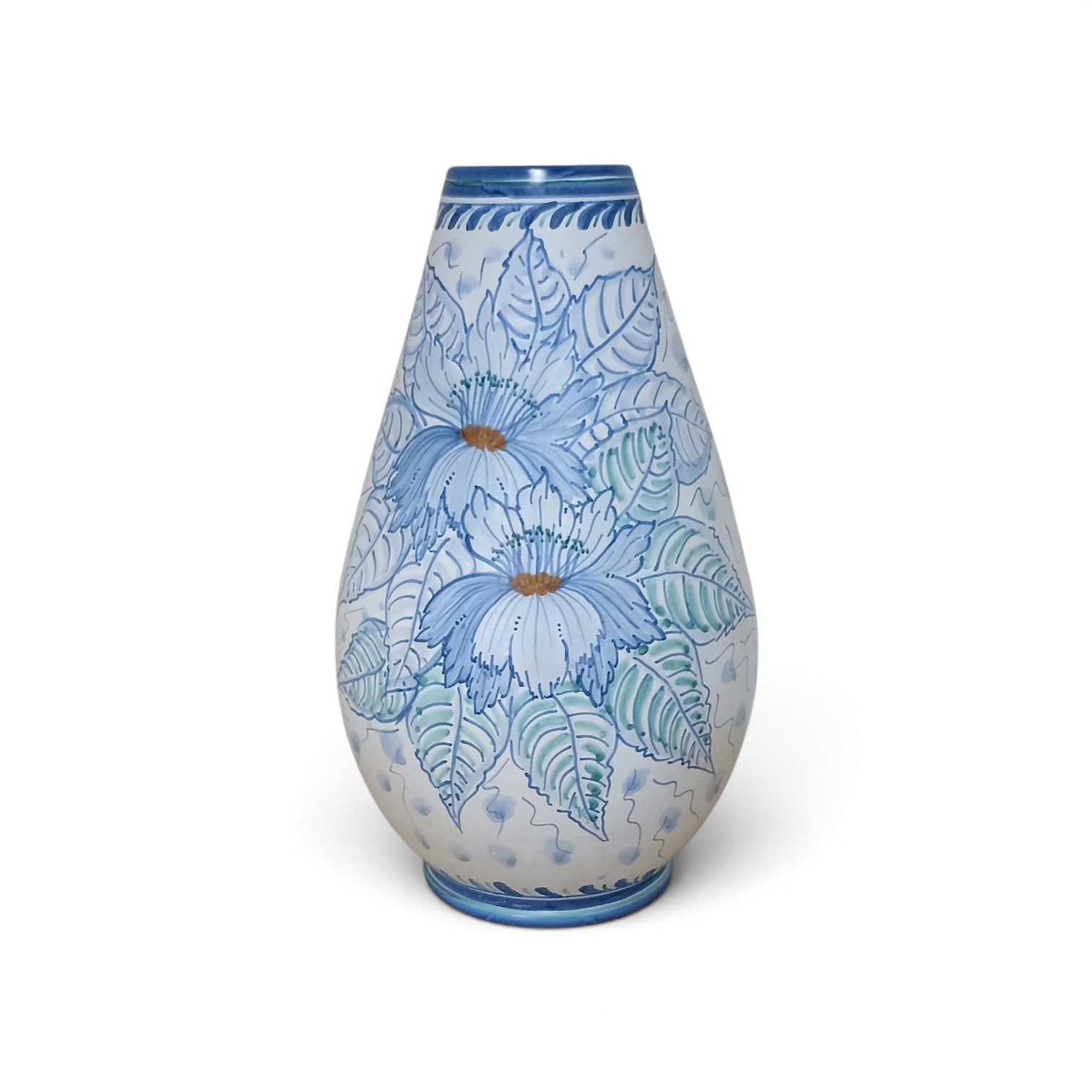 Caltagirone ceramic flower vase