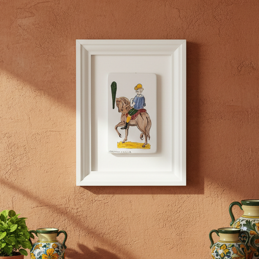 Carta Siciliana in ceramica di Caltagirone 