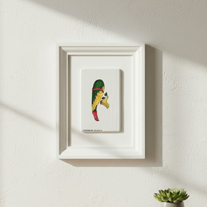 Carta da gioco Siciliana in ceramica di Sicilia