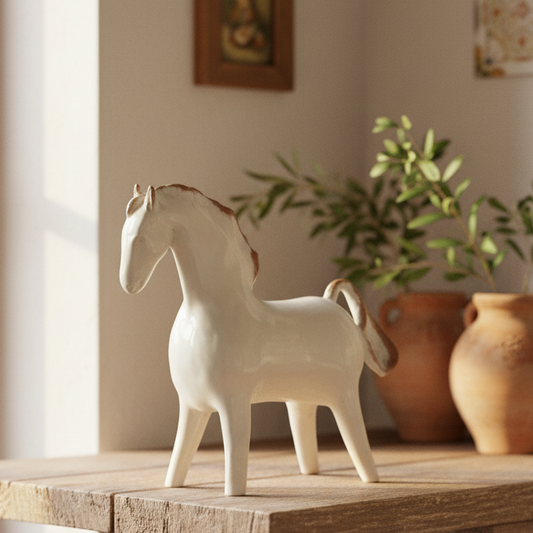 Cavallo in maiolica di Caltagirone 