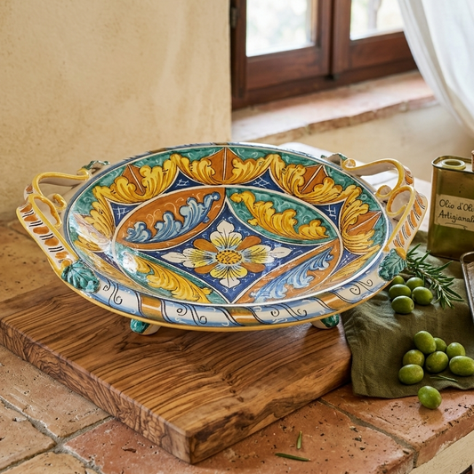 Centrotavola ceramica Caltagirone 