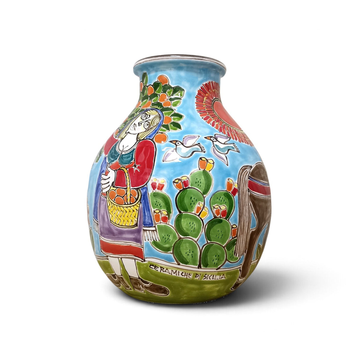 Vaso Portafiori Ceramica 