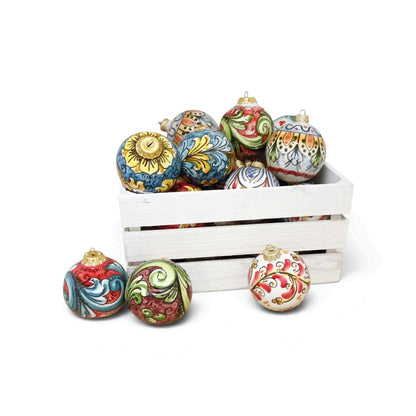 Christmas balls in sicilian majolica online