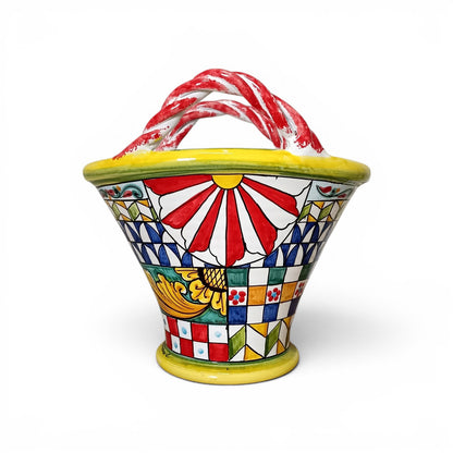 Coffa siciliana in Maiolica decorata