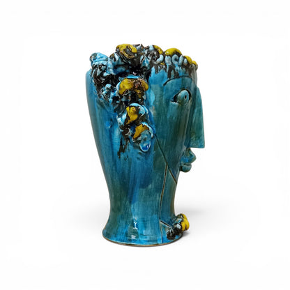Contemporary Sicilian ceramic Moorish heads