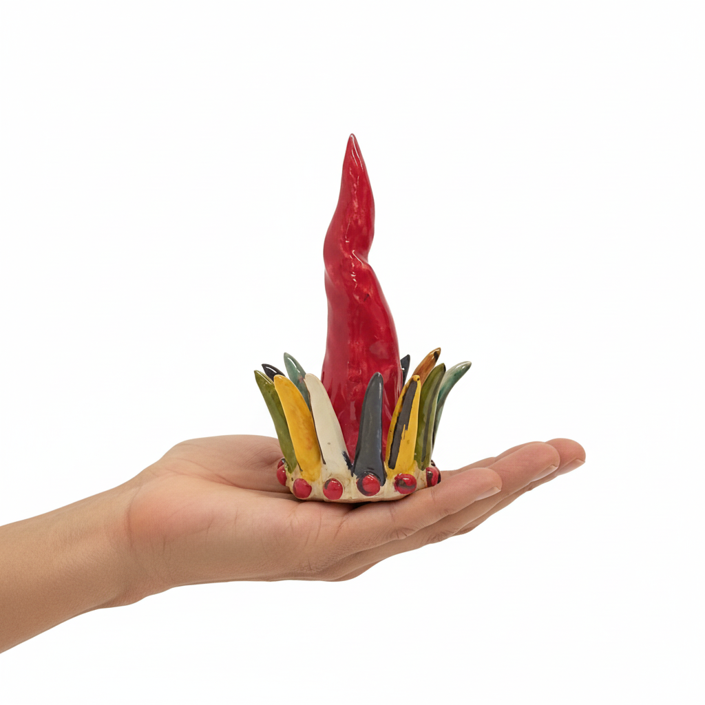 Corno Siciliano in ceramica di Caltagirone 