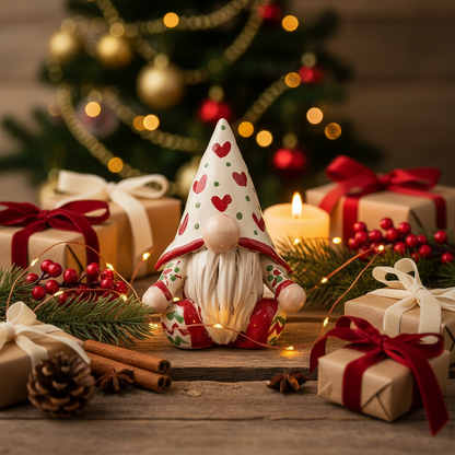 GNOMO IN MAIOLICA DA REGALARE