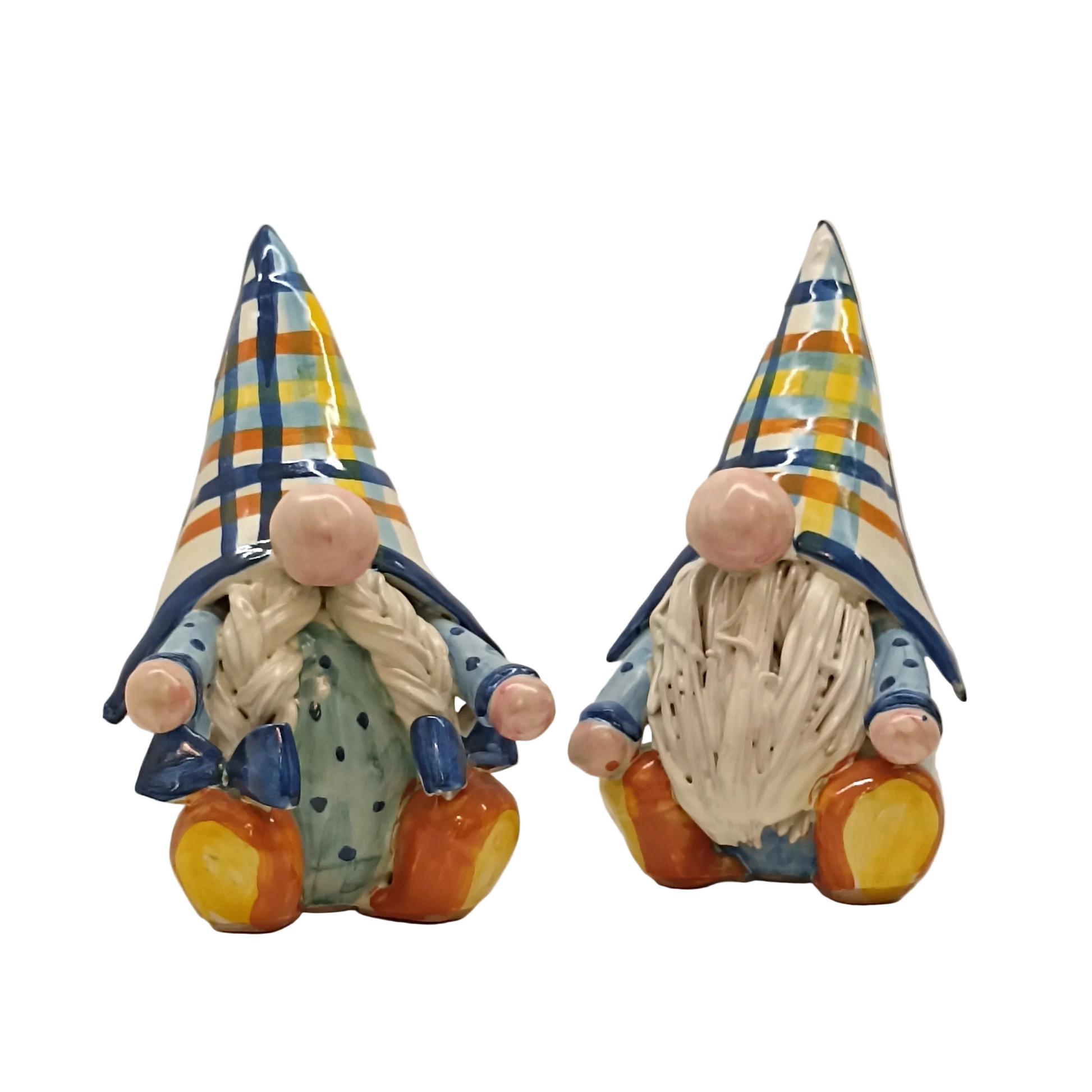 Gnomo maiolica decorata