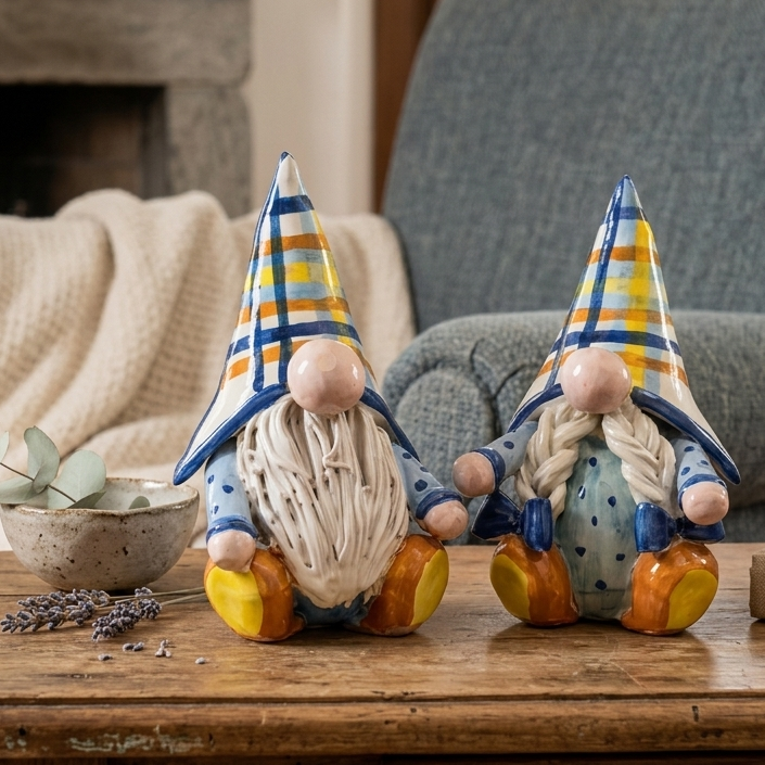 Gnomo in maiolica di Caltagirone 