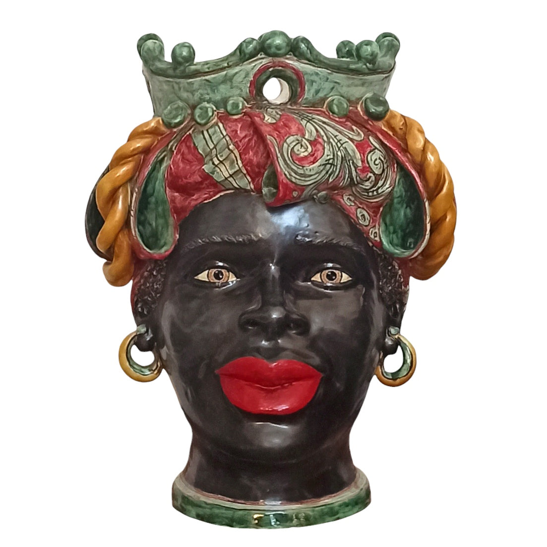 Teste di Moro Artigianali in Ceramica Siciliana di Caltagirone "afro-sicule"