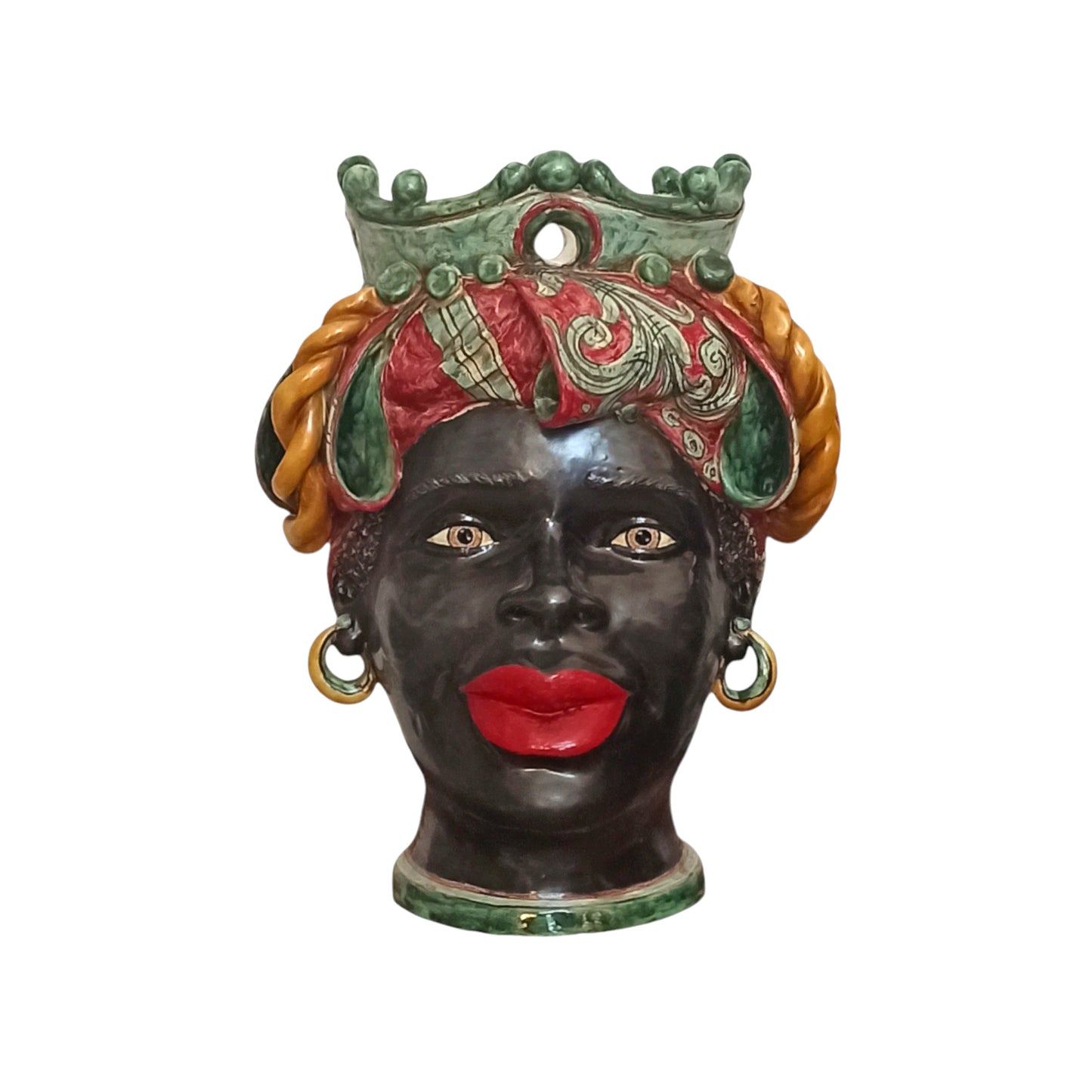Teste di Moro Artigianali in Ceramica Siciliana di Caltagirone "afro-sicule"
