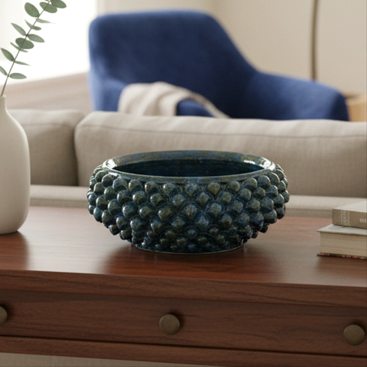 Centrotavola Pigna 30cm  in Ceramica Siciliana di Santo Stefano di Camastra
