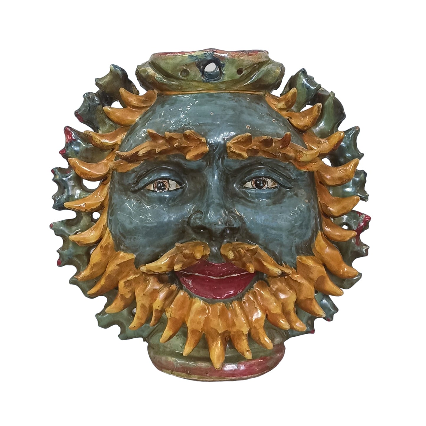 Vaso Fiasco in Ceramica Siciliana di Caltagirone