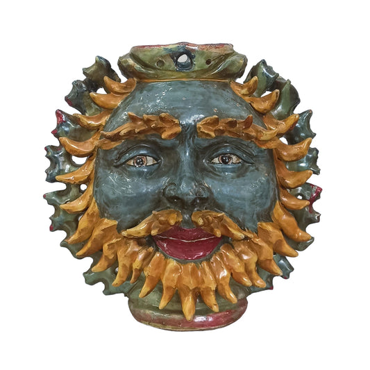 Vaso Fiasco in Ceramica Siciliana di Caltagirone