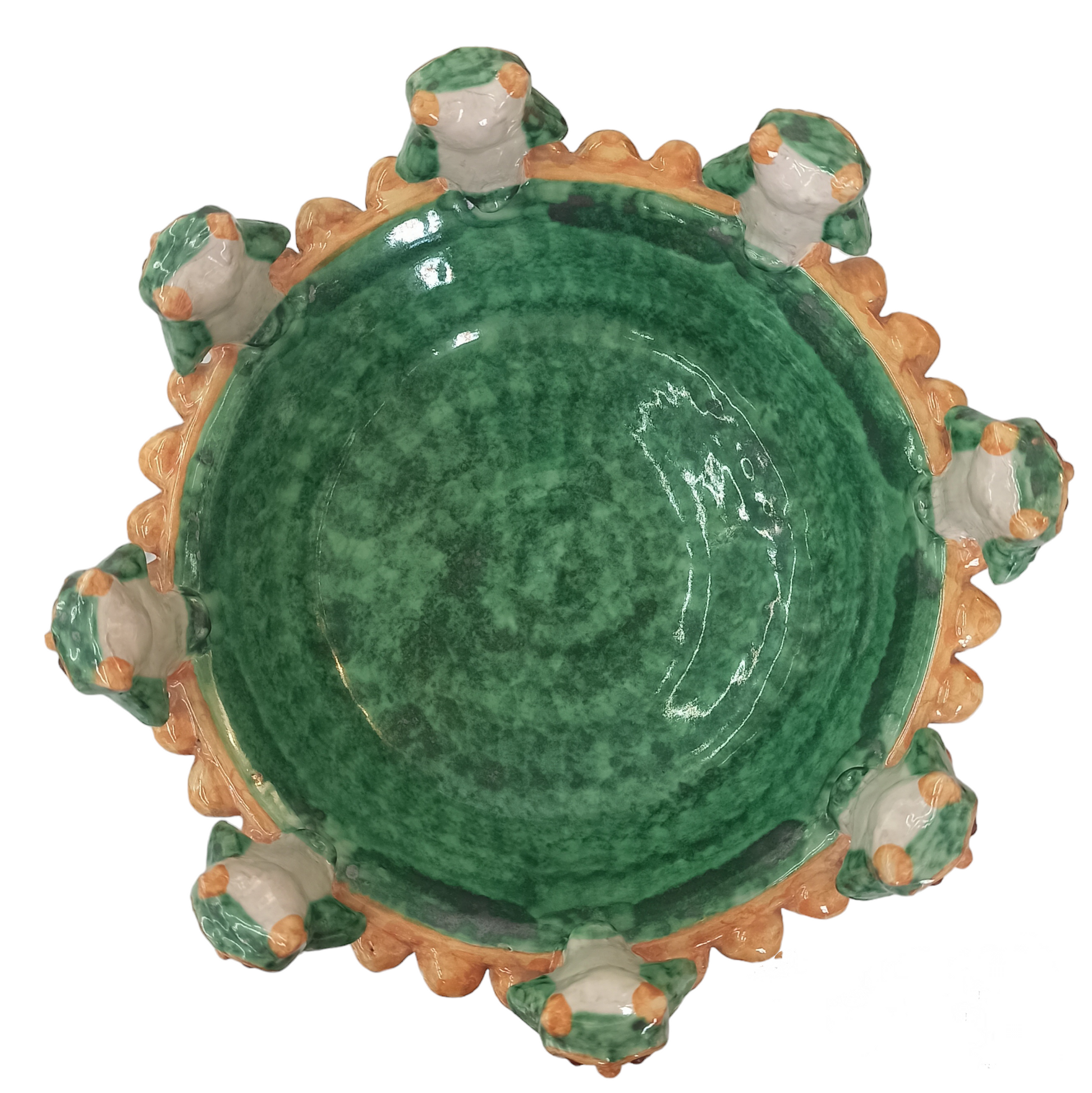 sicialian artisan ceramic centerpiece