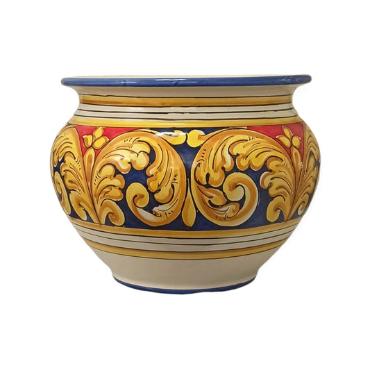 Vaso maiolica caltagirone artigianale