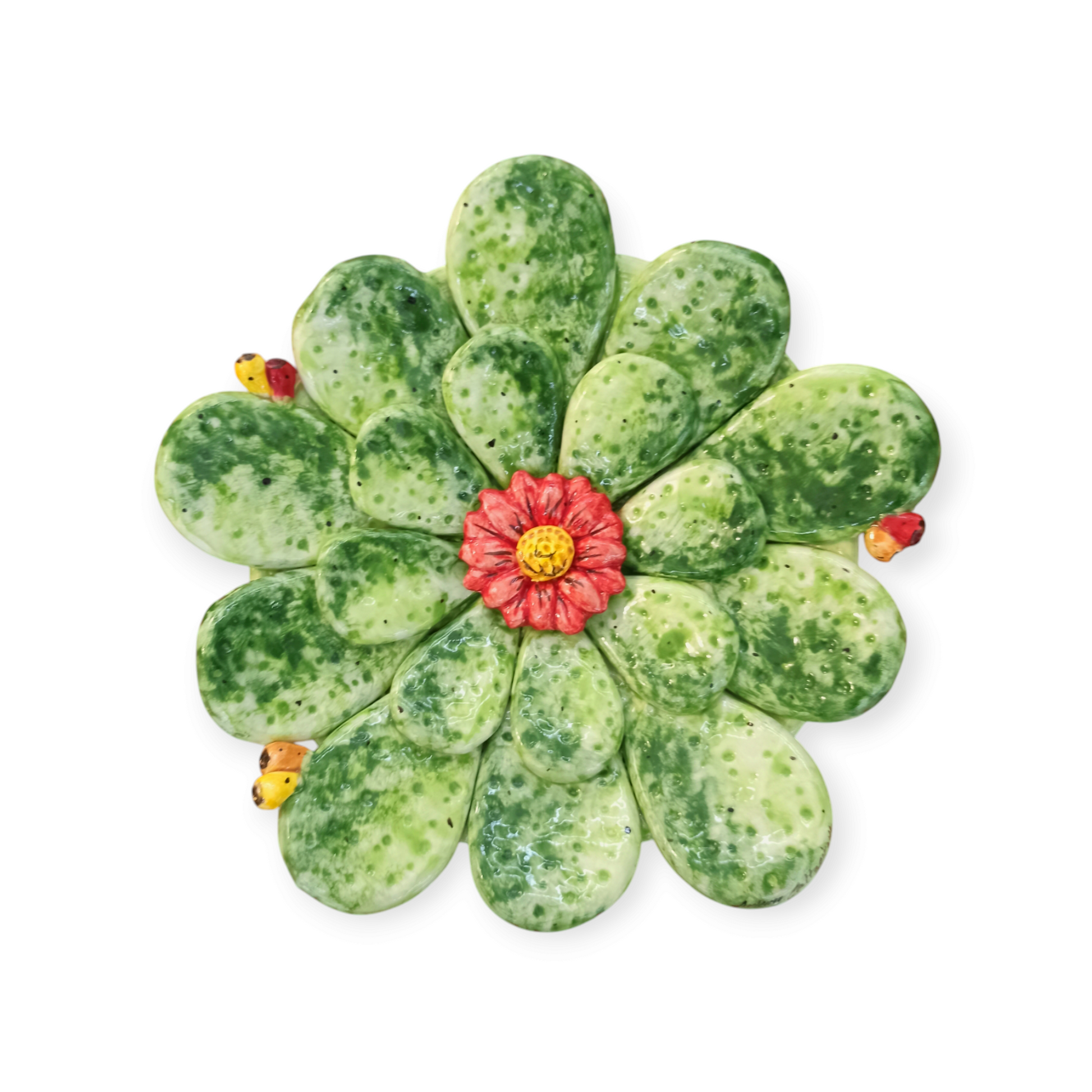 modern sicilian ceramic centerpiece handmade