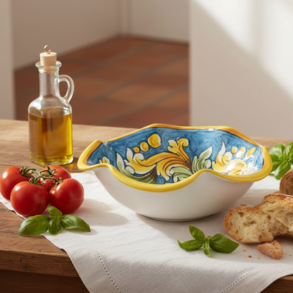 Centrotavola in maiolica Siciliana