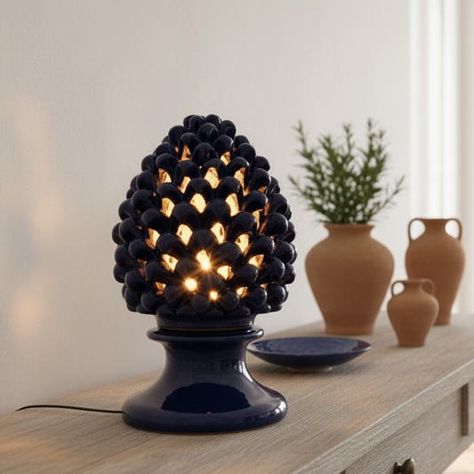 Lampada pigna Caltagirone traforata prezzo