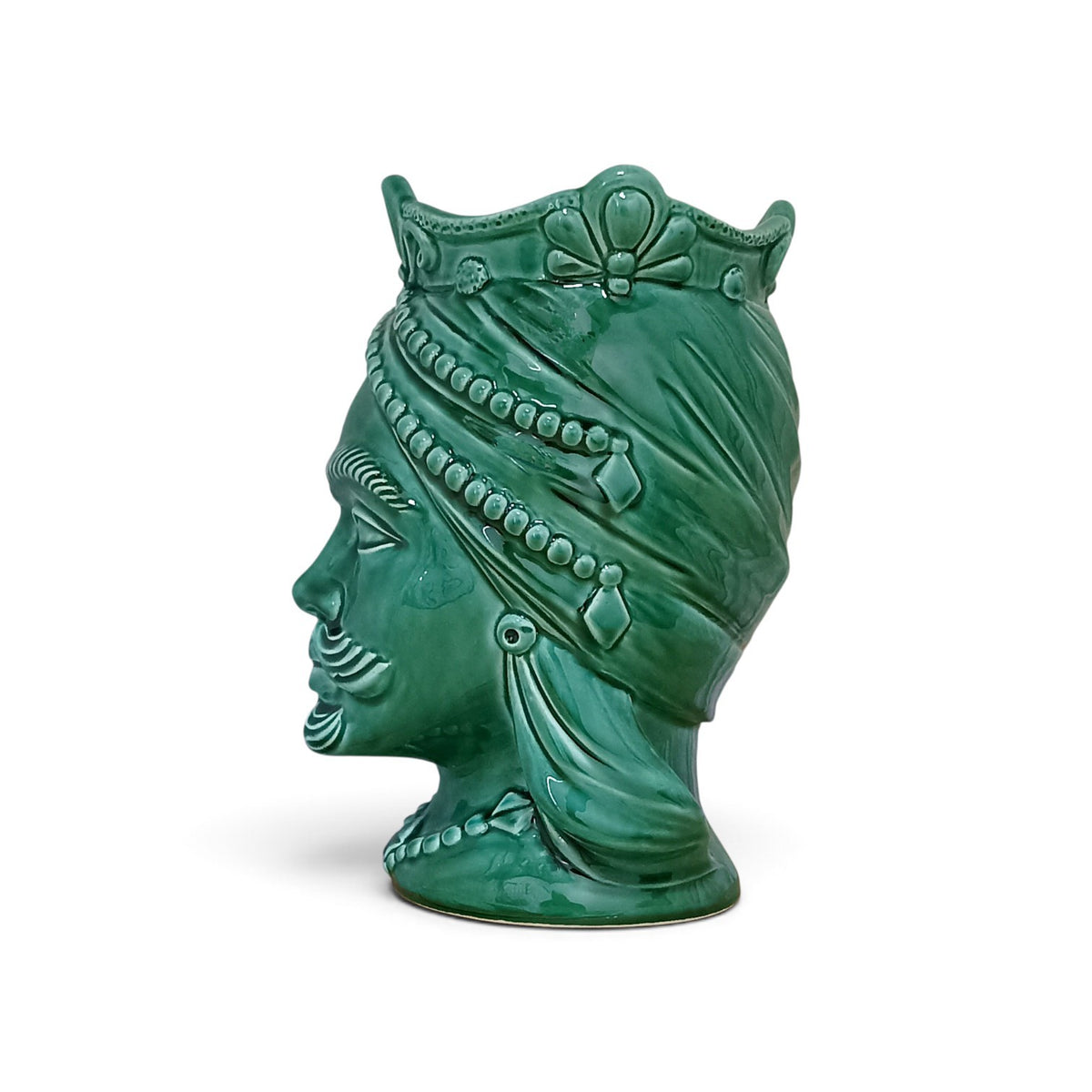 Modern Moorish heads in Caltagirone ceramic
