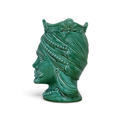 Modern Moorish heads in Caltagirone ceramic