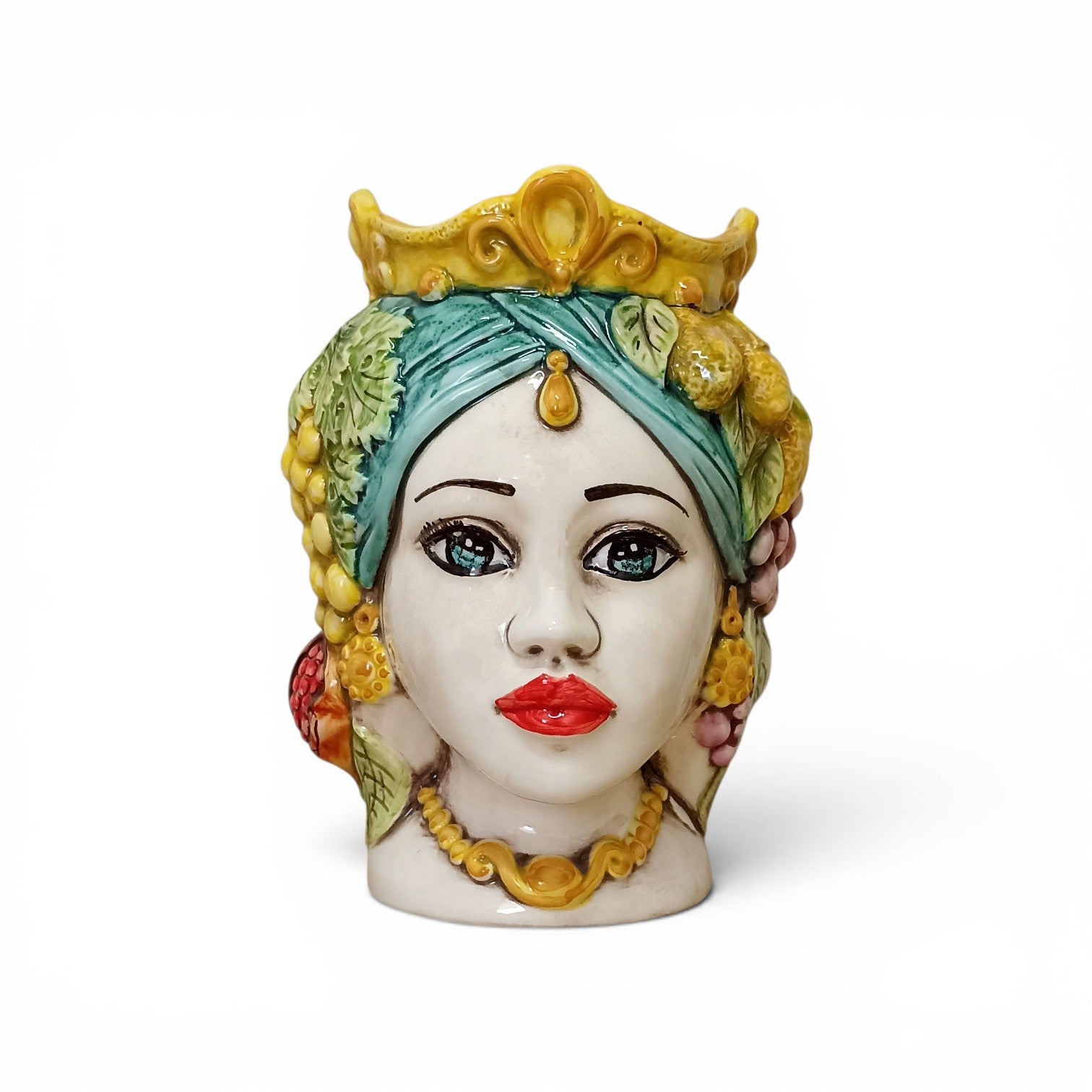 Moor's head in Caltagirone majolica
