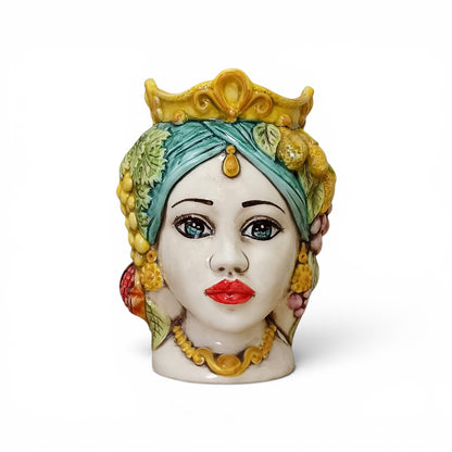 Moor's head in Caltagirone majolica